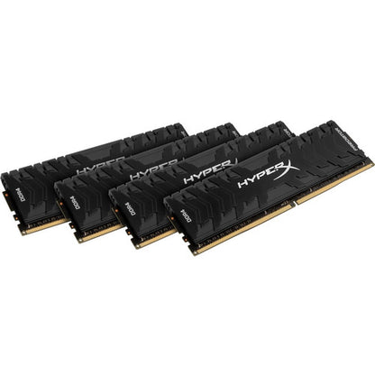 Mémoire Kingston Predator Noir - Kit 32 Go (4x8 Go) - DDR4 3000 MHz Intel XMP CL15 DIMM HX430C15PB3K4/32