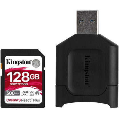 Kingston Canvas React Plus 128 Go Classe 10/UHS-II (U3) SDXC MLPR2/128 Go