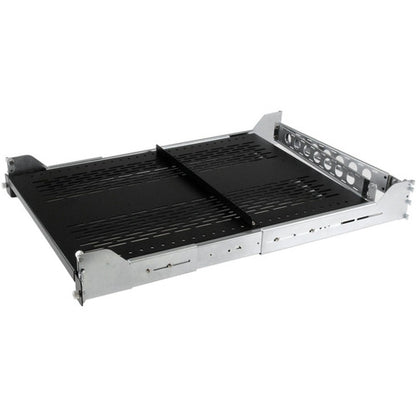 StarTech.com Étagère de rack coulissante ventilée 2U avec bras de gestion des câbles et profondeur de montage réglable - 56,7 kg UNISLDSHF19M