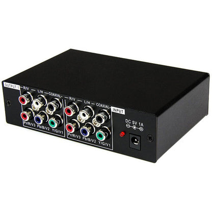 StarTech.com StarTech.com 3 Port Component Video Splitter with Digital Audio - 3 Port Component (YPbPr) Video Distribution Amplifier with Audio - Distribution amplifier ST123HDA