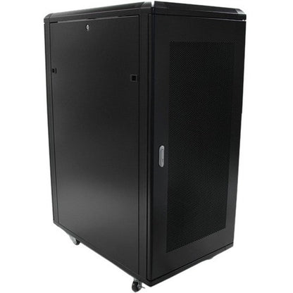 StarTech.com Armoire rack AV 25U - 36 pouces - Armoire portable pour serveur/équipement informatique - Rack de données autonome avec roulettes (RK2536BKF) RK2536BKF