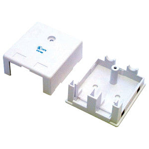 StarTech.com Dual Outlet Universal Wall Box - White WALLBOX2KWH