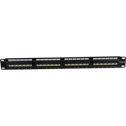 Panneau de brassage StarTech.com 24 ports 1U pour montage en rack Cat 6 110 - 45 degrés C6PANL4524