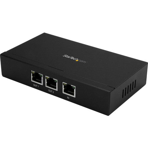 StarTech.com Extendeur PoE+ Gigabit à 2 ports - 802.3at et 802.3af - 100 m (330 pi) - Extendeur Power over Ethernet - Extendeur réseau répéteur PoE POEEXT2GAT