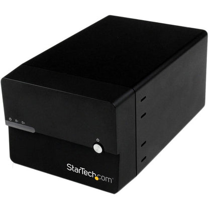 StarTech.com USB 3.0 eSATA Dual 3.5" SATA III Hard Drive External RAID Enclosure w/ UASP and Fan - Black S3520BU33ER