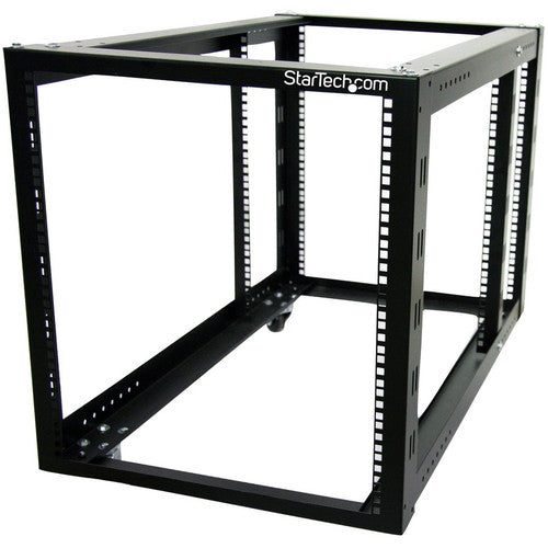 StarTech.com Armoire rack ouverte pour équipement de serveur 12U à 4 montants avec montants et roulettes réglables 4POSTRACK12A