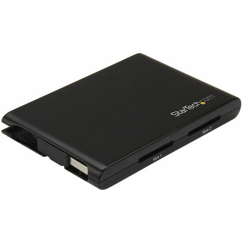 StarTech.com Lecteur de carte SD USB 3.0 à 2 emplacements avec UASP - SD 4.0 UHS II - Conforme TAA - Lecteur de carte SD USB - Double lecteur de carte SD 2SD4FCRU3