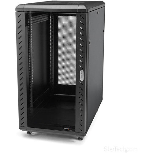 StarTech.com Armoire de serveur 22U sur roulettes - Profondeur réglable de 91,4 cm - Boîtier d'équipement réseau portable (RK2236BKF) RK2236BKF