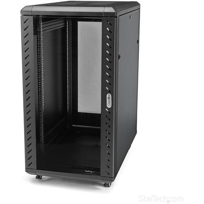 StarTech.com Armoire de serveur 22U sur roulettes - Profondeur réglable de 91,4 cm - Boîtier d'équipement réseau portable (RK2236BKF) RK2236BKF