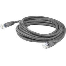 Câble de raccordement en cuivre PVC UTP Cat6A gris RJ-45 (mâle) vers RJ-45 (mâle) AddOn 50 pieds ADD-50FCAT6A-GY