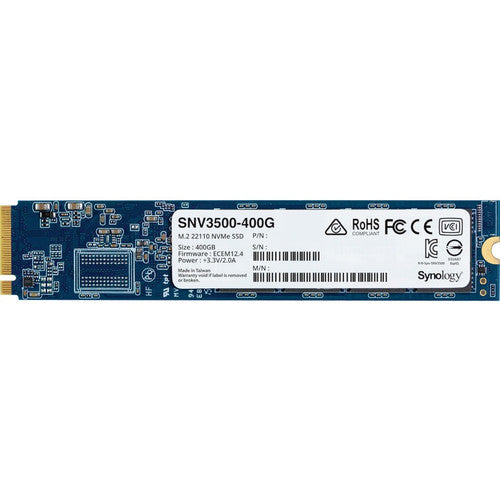 Disque SSD Synology SNV3000 SNV3500-400G 400 Go - M.2 22110 interne - PCI Express NVMe (PCI Express NVMe 3.0 x4) SNV3500-400G