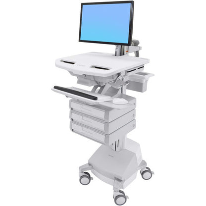 Chariot Ergotron StyleView avec bras LCD, alimentation SLA, 2 tiroirs (2x1) SV44-12A1-1