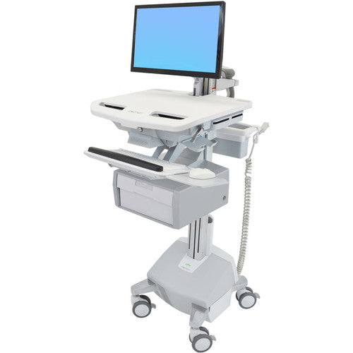 Chariot Ergotron StyleView avec bras LCD, alimentation LiFe, 1 tiroir haut (1x1) SV44-12B2-1