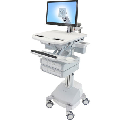Chariot Ergotron StyleView avec bras LCD, alimentation SLA, 6 tiroirs SV44-1261-1