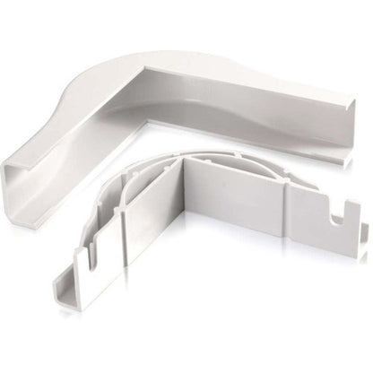 Coude externe conforme au rayon de courbure C2G Wiremold Uniduct 2800, blanc 16069
