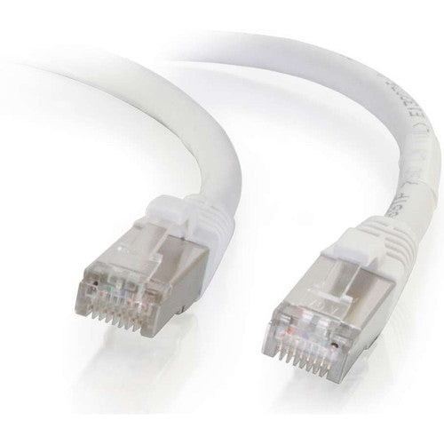 Câble de raccordement réseau blindé anti-accroc Cat6 de 9 pieds C2G (STP) - Blanc 00922