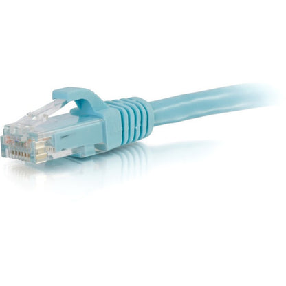 Câble de raccordement réseau C2G Cat6a 3 pieds sans accroc non blindé (UTP) - Aqua 00759