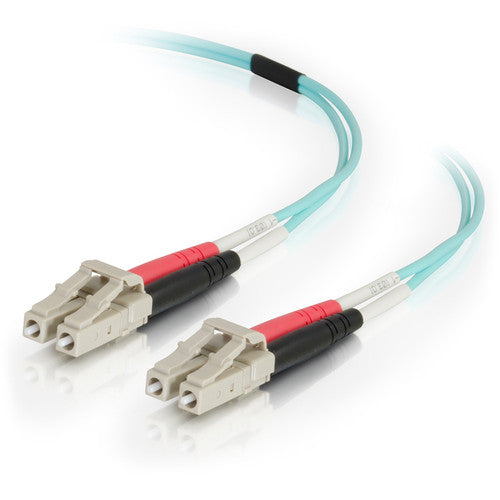 Câble à fibre optique PVC multimode duplex LC-LC 50/125 OM4 C2G 10 m - Aqua 01006