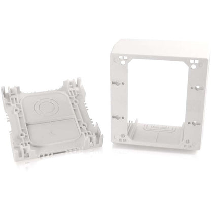 C2G Wiremold Uniduct Double Gang Extra Deep Junction Box White 16087