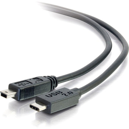 Câble USB 2.0 USB-C vers USB-Mini B M/M de 1,8 m de C2G - Noir 28855