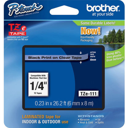 Brother P-touch TZe Laminated Tape Cartridges TZE111