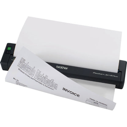 Brother PocketJet 6 Plus Direct Thermal Printer - Monochrome - Portable - Thermal Paper Print - USB - Bluetooth - Battery Included PJ663-K