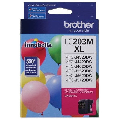 Brother Innobella LC203MS Original High Yield Inkjet Ink Cartridge - Magenta - 1 Each LC203MS