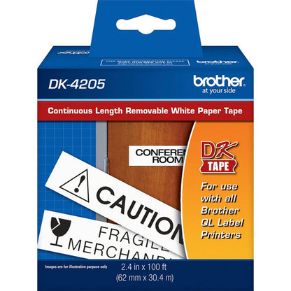Brother Continuous Length White Film DK Tape DK4205