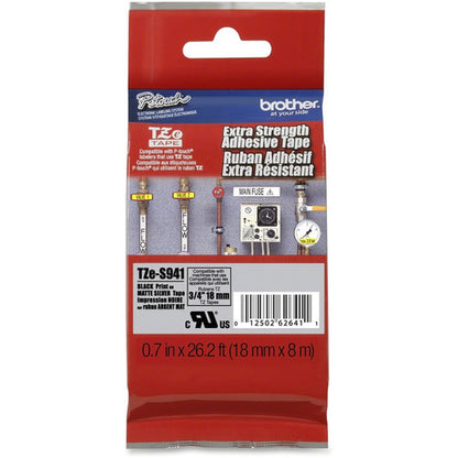 Brother Extra Strength Adhesive 3/4" Lamntd Tapes TZE-S941