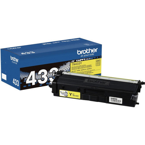 Cartouche de toner laser haute capacité d'origine Brother TN433Y - Jaune - 1 unité TN433Y