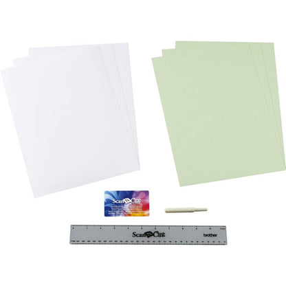 Kit de démarrage d'autocollants imprimables Brother CAPSKIT1