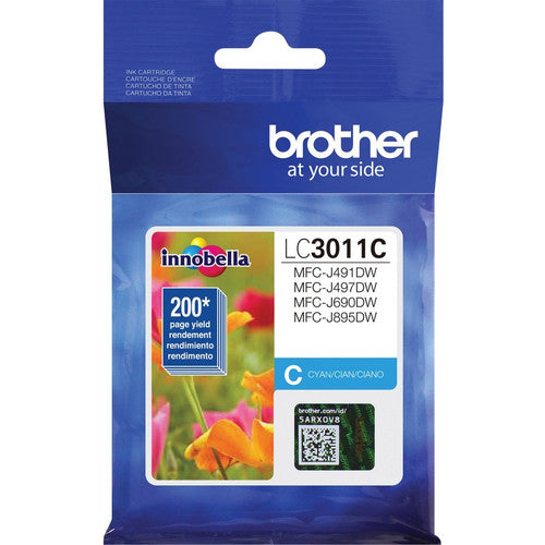 Brother LC3011CS Original Standard Yield Inkjet Ink Cartridge - Single Pack - Cyan - 1 Each LC3011CS