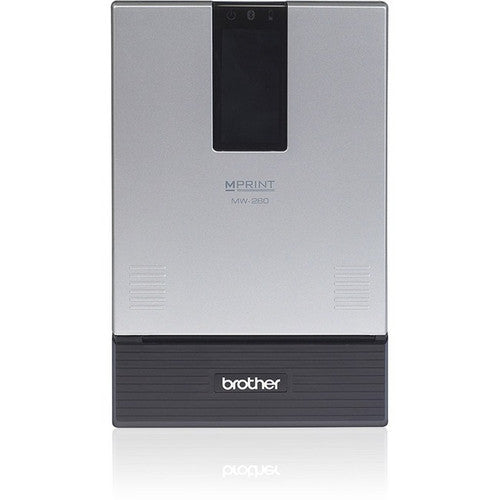 Brother MW-260 Mobile Direct Thermal Printer - Monochrome - Portable - Receipt Print - USB - Bluetooth - Battery Included - Silver, Black MW260MFI