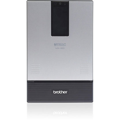 Brother MW-260 Mobile Direct Thermal Printer - Monochrome - Portable - Receipt Print - USB - Bluetooth - Battery Included - Silver, Black MW260MFI