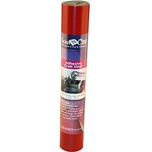 Rouleau de 6 pieds Brother - Vinyle adhésif rouge pour loisirs créatifs CAVINYLRD