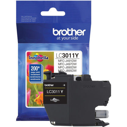 Brother LC3011YS Original Standard Yield Inkjet Ink Cartridge - Single Pack - Yellow - 1 Each LC3011YS