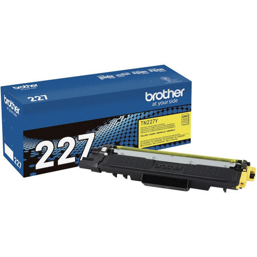 Brother TN-227Y Original High Yield Laser Toner Cartridge - Yellow - 1 Each TN227Y