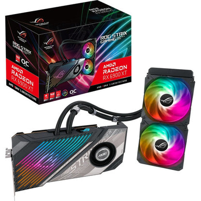 Carte graphique Asus ROG AMD Radeon RX 6900 XT - 16 Go GDDR6 ROG-STRIX-LC-RX6900XT-O16