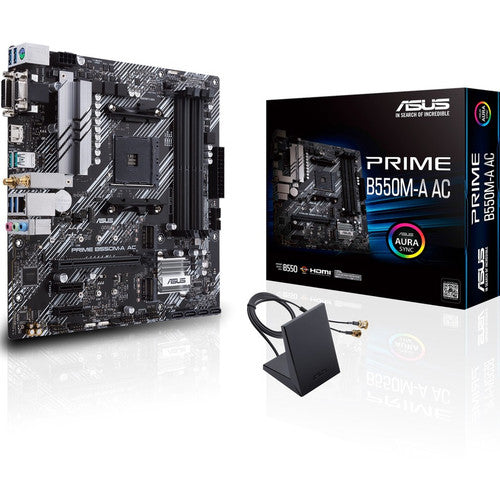 Carte mère de bureau Asus Prime B550M-A AC - Chipset AMD - Socket AM4 - Micro ATX PRIME B550M-A AC