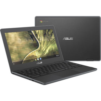 Asus Chromebook C204 C204MA-SS02-CB Ordinateur portable robuste 11,6" - HD - 1366 x 768 - Intel Celeron N4020 Dual-core (2 cœurs) 1,10 GHz - 4 Go de RAM - 32 Go de mémoire flash - Gris foncé C204MA-SS02-CB
