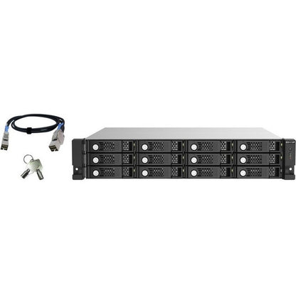 Boîtier de disque dur SATA/600 QNAP TL-R1220SEP-RP - Interface hôte mini-SAS HD - Montable en rack 2U TL-R1220SEP-RP-US