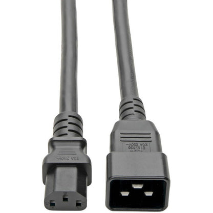 Câble d'alimentation PDU Tripp Lite 7 pieds C13 à C20 robuste 15 A 12 AWG 7' P032-007