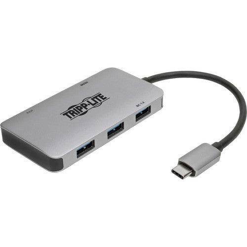 Adaptateur USB 3.1 C Tripp Lite avec chargement PD, gris U444-06N-H3U-C
