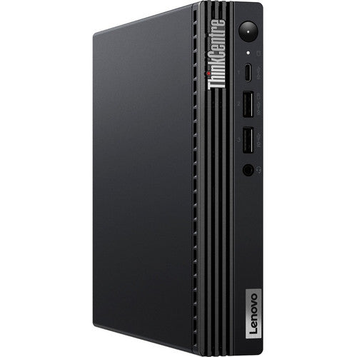Ordinateur de bureau Lenovo ThinkCentre M80q Gen 3 11U1004XUS - Intel Core i5 12e génération i5-12500T Hexa-core (6 cœurs) 2 GHz - 16 Go RAM DDR5 SDRAM - 256 Go SSD M.2 PCI Express NVMe 4.0 x4 - Minuscule - Noir 11U1004XUS