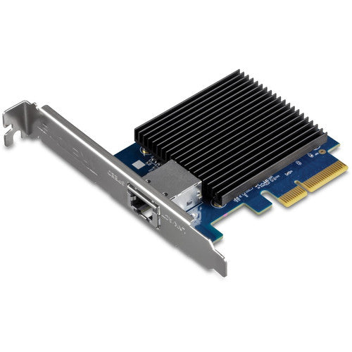 Adaptateur réseau PCIe 10 Gigabit TRENDnet, convertit un emplacement PCIe en un port Ethernet 10G, prend en charge le VLAN 802.1Q, comprend des supports standard et discrets, PCIe 2.0, PCIe 3.0, argent, TEG-10GECTX TEG-10GECTX