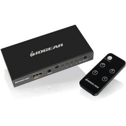 Commutateur HDMI 4K 4 ports IOGEAR avec télécommande GHDSW4K4