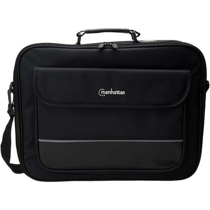 Sacoche pour ordinateur portable Manhattan Empire 17,3", modèle à clapet, poche pour accessoires, bandoulière (amovible), étui pour ordinateur portable, noir, garantie de trois ans 421560