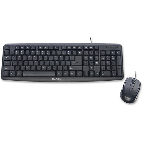 Clavier et souris USB filaires Verbatim Slimline - Noir 99202