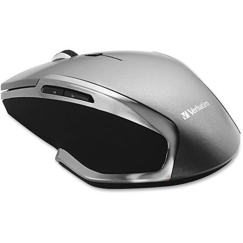 Souris sans fil Verbatim Deluxe à 6 boutons et LED bleue pour ordinateur portable - Graphite 98621