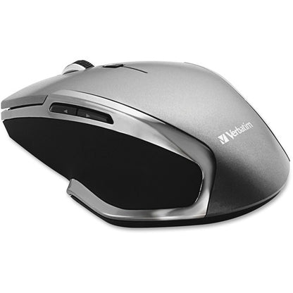 Souris sans fil Verbatim Deluxe à 6 boutons et LED bleue pour ordinateur portable - Graphite 98621